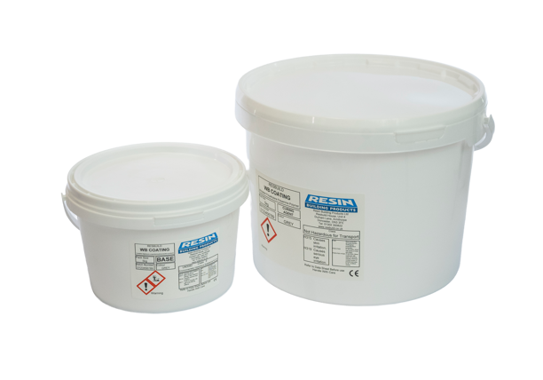 Resbuild WB Coating epoxy resin flooring applied to concrete floor