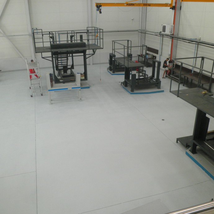Industrial flooring system supporting the needs of industrial flooring companies
