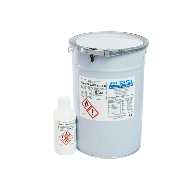 MMA Clear Sealer applied as a durable resin floor finish