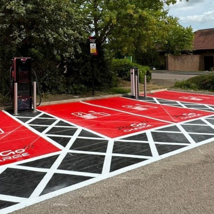 Outdoor Industrial Floor Painting by Resin Building Products