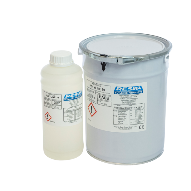 Resbuild Polyline 30 polyaspartic industrial floor paint concrete line marking resin for commercial and industrial floors