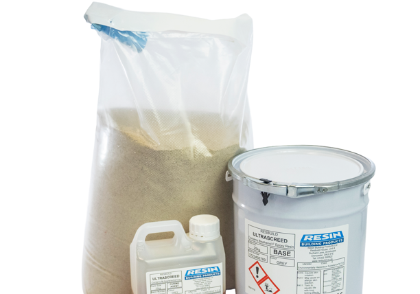 Resbuild Ultrascreed epoxy concrete floor screed applied to industrial concrete substrate