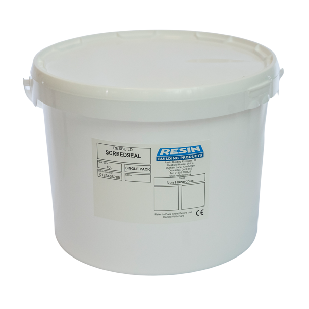 Resbuild Screedseal water-based polyurethane matt sealer for hygienic floor coatings over resin screeds